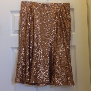 Gorgeous gold sequined Lane Bryant skirt